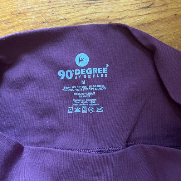 Maroon High Rise Leggings - Picture 7 of 8